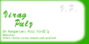 virag pulz business card